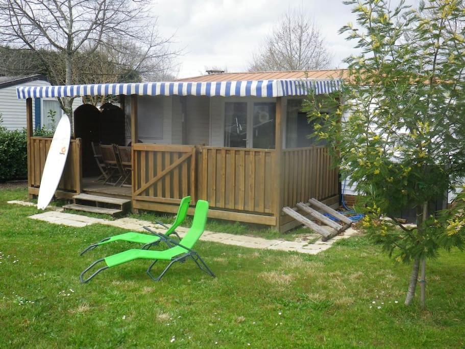 סן-ז'וליין-אן-בורן Mobil Home Sur La Cote Landaise מראה חיצוני תמונה